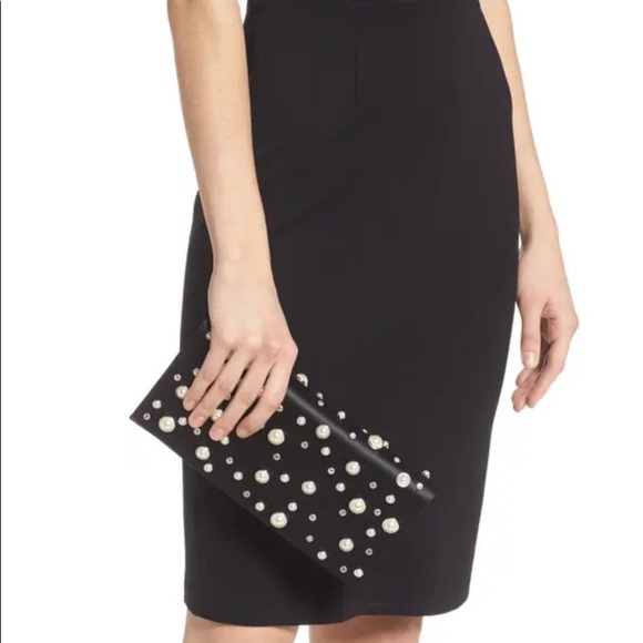 Studded Satin Clutch - Picture 4 of 8